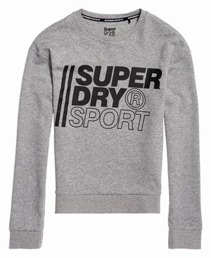 Superdry Core Sport Crew Női Pulóver Szürke | BNADJ2509